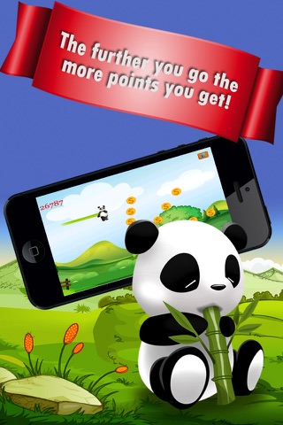 Bouncy Fat Hungry Panda Jump screenshot 2