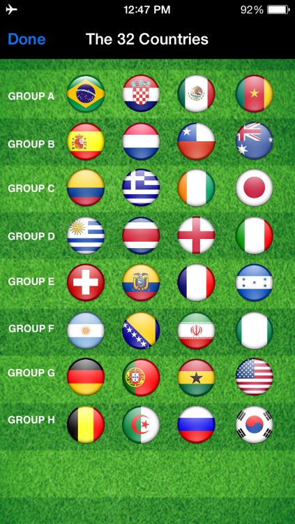 World Football Calendar 2014: the free fan app for Brazil