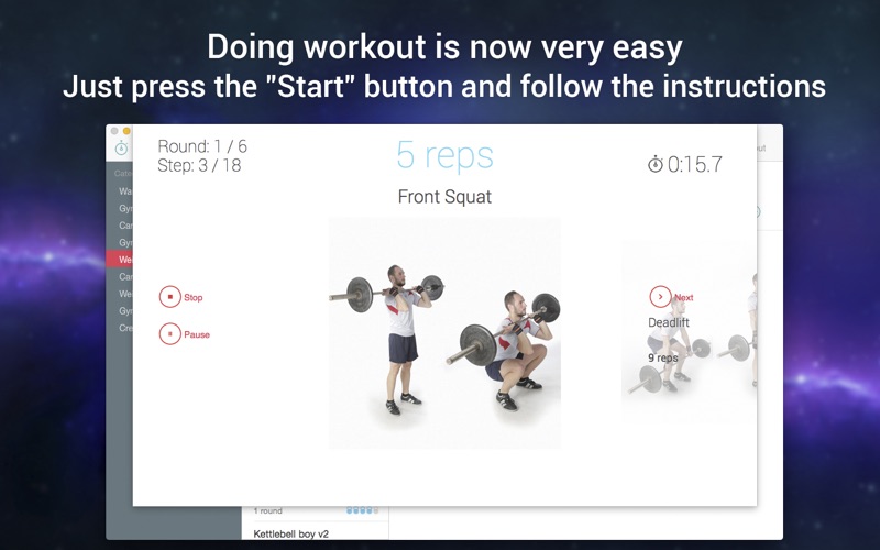 【图】每日锻炼应用程序进行日常培训和间隔锻炼(截图1)