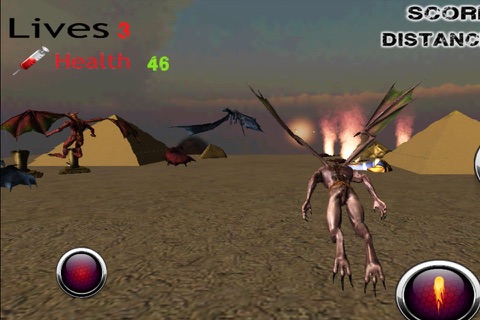 Dragon Fist Gargoyle Demon 3D - Epic Egypt Air Pyramid avenge screenshot 3