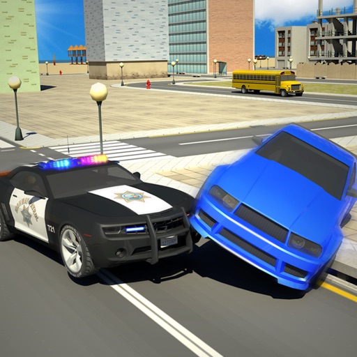 Cop Car Vs City Crime Car Demolition Challenges iOS App
