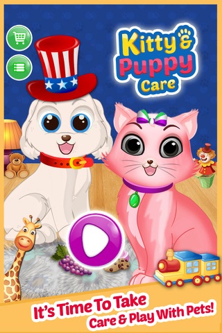 Kitty & Puppy Care - Cat Spa & Dog Dress up Fun in Real Pet Vet Doctor Game screenshot 4