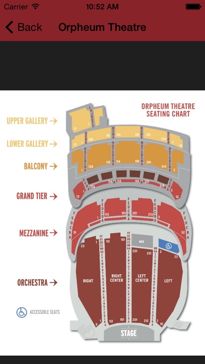 Orpheum Theater Memphis Seating Chart