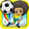Practice your flicks and slides for the world cup matches with Football Rainbow Flick game