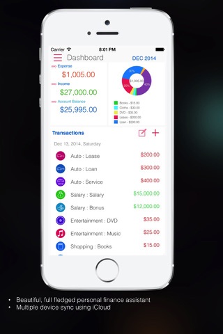 Expense Tracker Home budget screenshot 2