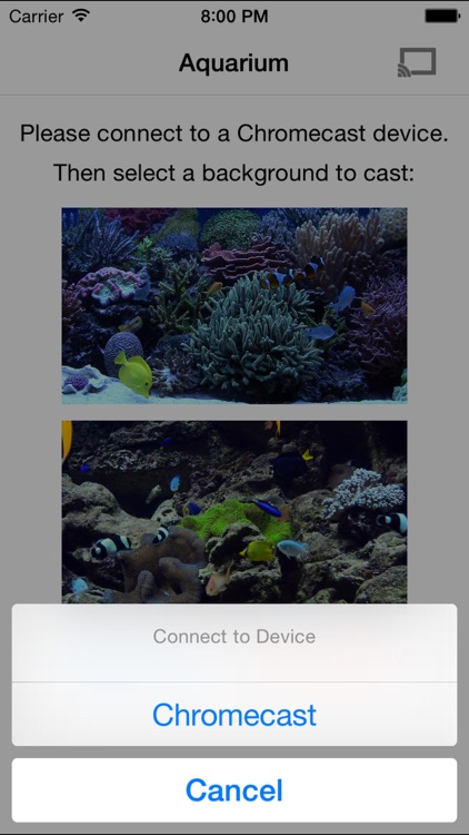 Aquarium on TV for Chromecast