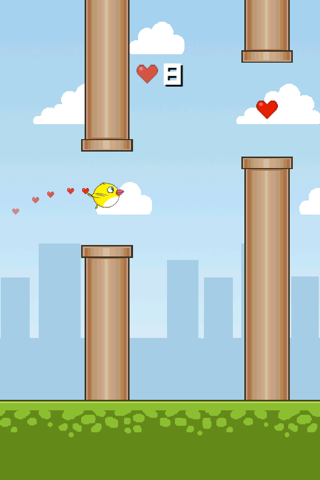 Tiny Flappy Love Bird - A clumsy little bird's endless adventure screenshot 2