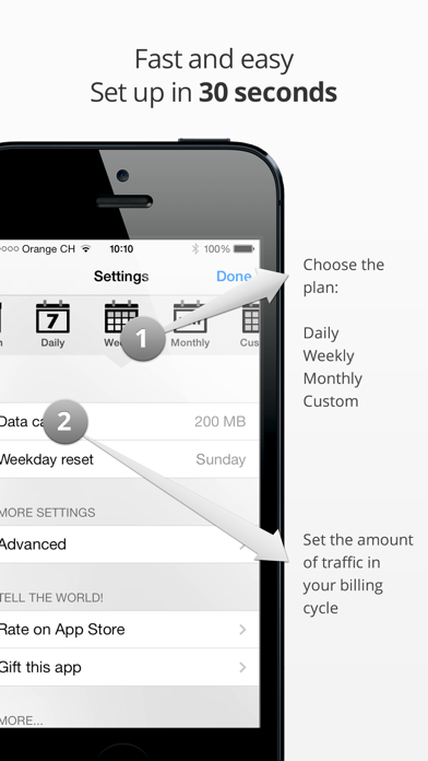 Data Counter - Data usage for all carriers Screenshot 4