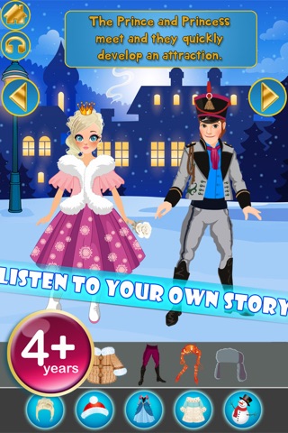 My Own Virtual World Snow Land Princess Dress Up Story Book - Free App screenshot 3