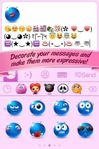 Emoticons Collection Emoji & Smiley Faces with Cute Stickers for Text Messages Chatting and Email screenshot 4