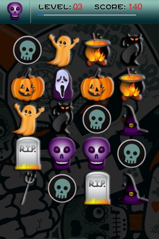 Halloween Scene Pairs Match - Halloween Wishes screenshot 2