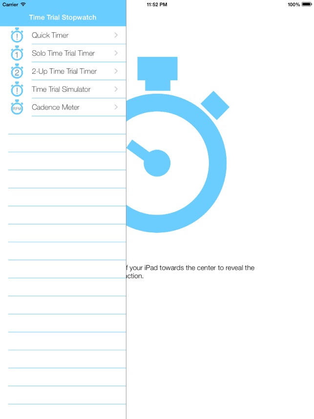 Track Cycling Stopwatch for iPad