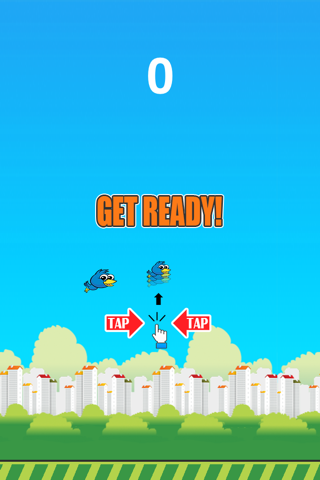 Flap Birdie Free - Blue bird back now screenshot 2