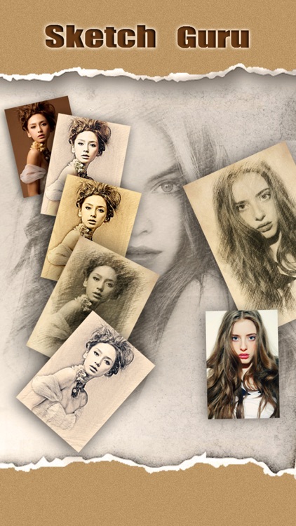 Sketch Guru Pro - Portrait Photo Editor to add pencil & cartoon effects, texts, stickers on pic