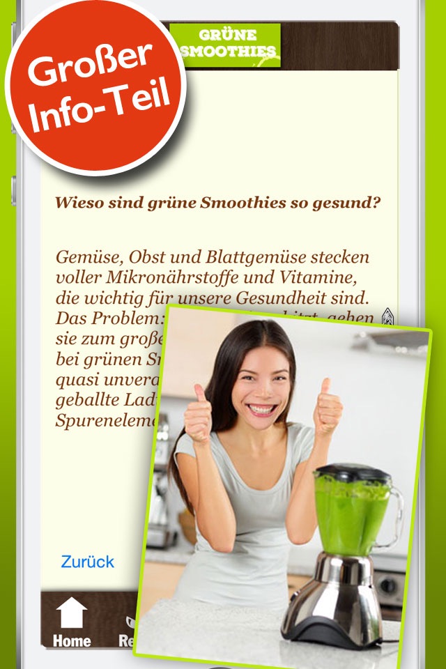 Grüne Smoothies Rezepte - Lecker und gesund screenshot 3