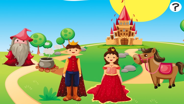 A Fairy Tale Learning Game for Children: learn with princess, wizard, knight & horse