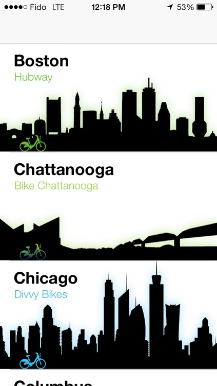 Biximo - BikeShare, CitiBike, Hubway, NiceRide, Divvy, CycleHire, BIXI real-time stations info