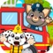 Kids Learning Fun & Educational Games for Toddlers - play fire truck puzzles & teach brain skills to pre-school children!