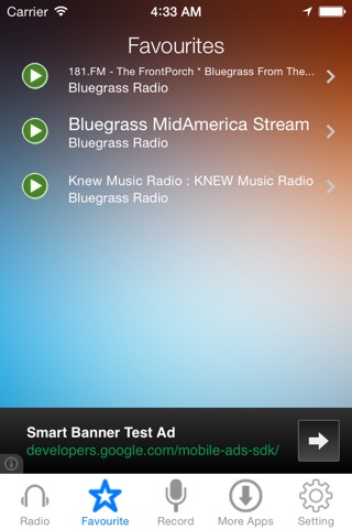 Bluegrass Music Radio Recorder screenshot 3