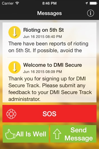 DMI Secure Track screenshot 2