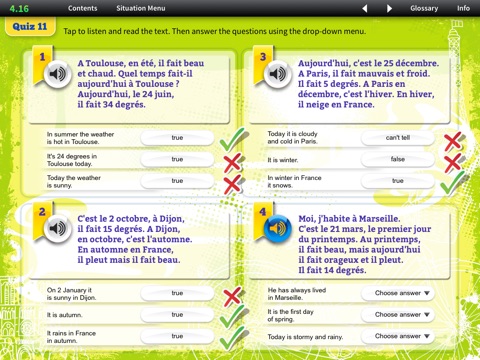 iCan Speak French Level 1 Module 6 screenshot 3