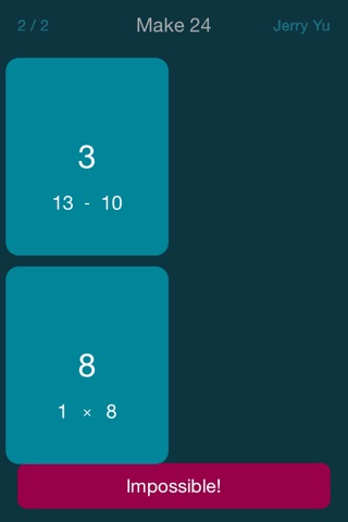 Make 24 - Four Cards screenshot 3