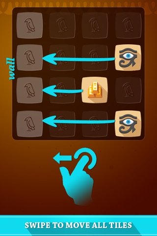 Ancient Egypt Puzzle Challange - A swipe and match brain training game for all ages! screenshot 2