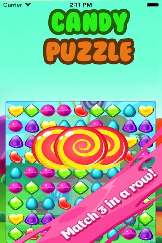Candy Puzzle : Mash and Crush the Beany et Gummy to complete this match 3 mania Game screenshot 2