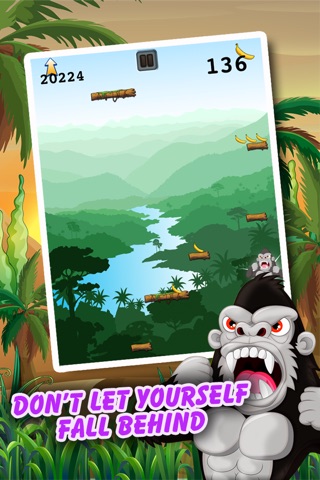 Climbing Ape - Angry Gorilla Jumping Rush FREE screenshot 4