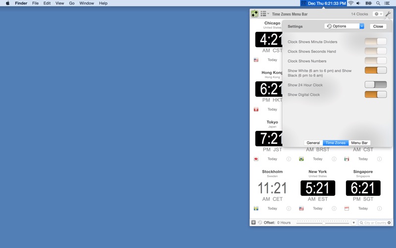 Time Zones Menu Bar thumbnail 4