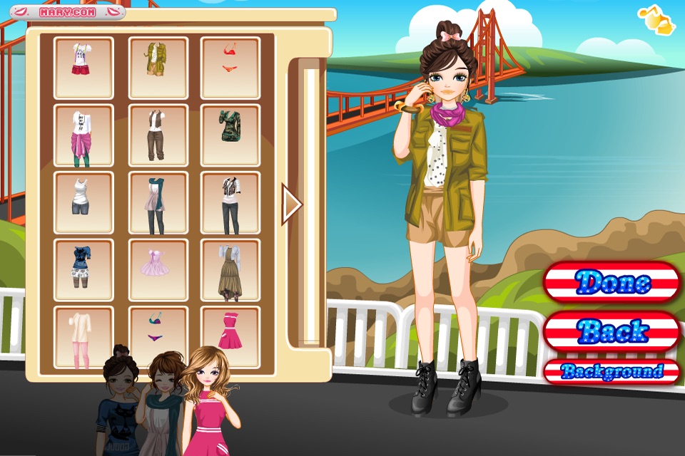 American Girls - Dress up and make up game for kids who love fashion games screenshot 3