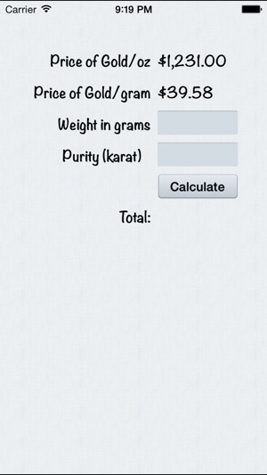 Gold Trade Calculator