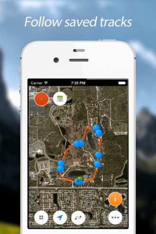 Track Kit Pro - GPS Tracker with offline maps, Compass, Speedometer, Rangefinder and Theodolite screenshot 4