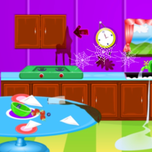 Kitchen Clean up - Games for girls iOS App