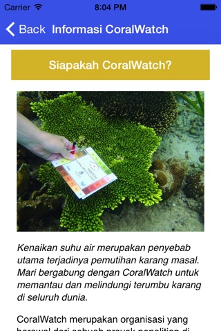 Informasi CoralWatch screenshot 3