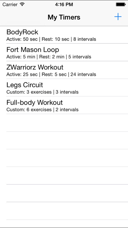 Fitness Interval Timer