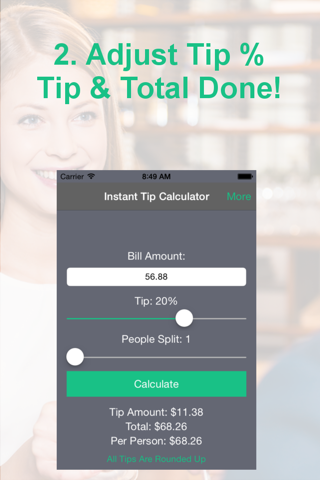 Instant Tip Calculator - Quickly Generate Gratuity Food & Drink
