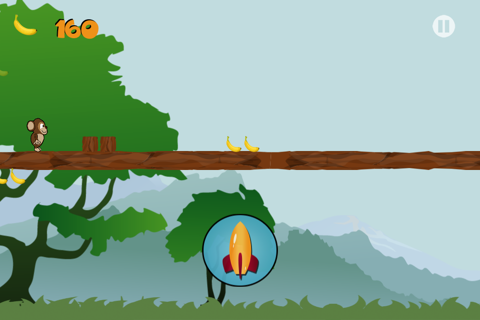Flash Monkey: Free Monkey running game + collecting bananas screenshot 2