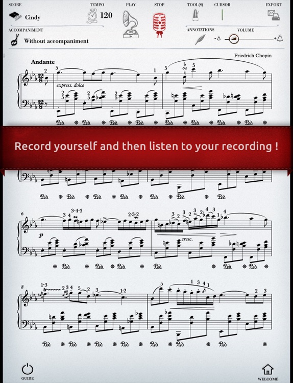 Play Chopin – Nocturne No. 2 (interactive piano sheet music)
