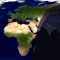 Sun Clock HD shows you where the sun is shining in the world right now