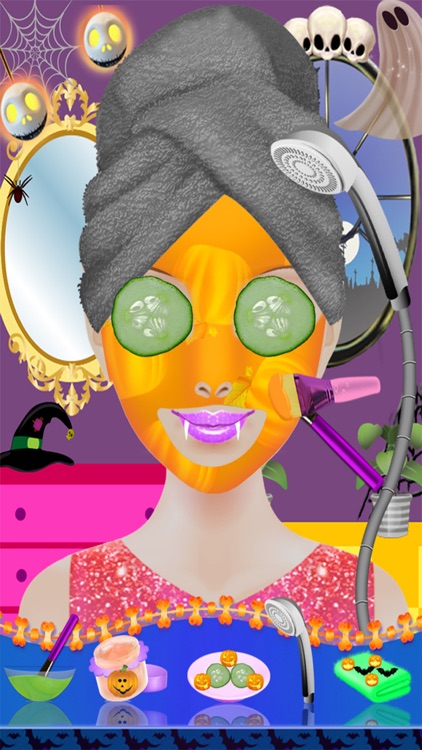 Halloween Costume Party Dress Up - Spa Salon Spooky Makeup & Makeover Kids Teens Dress Design Girls Game screenshot-4