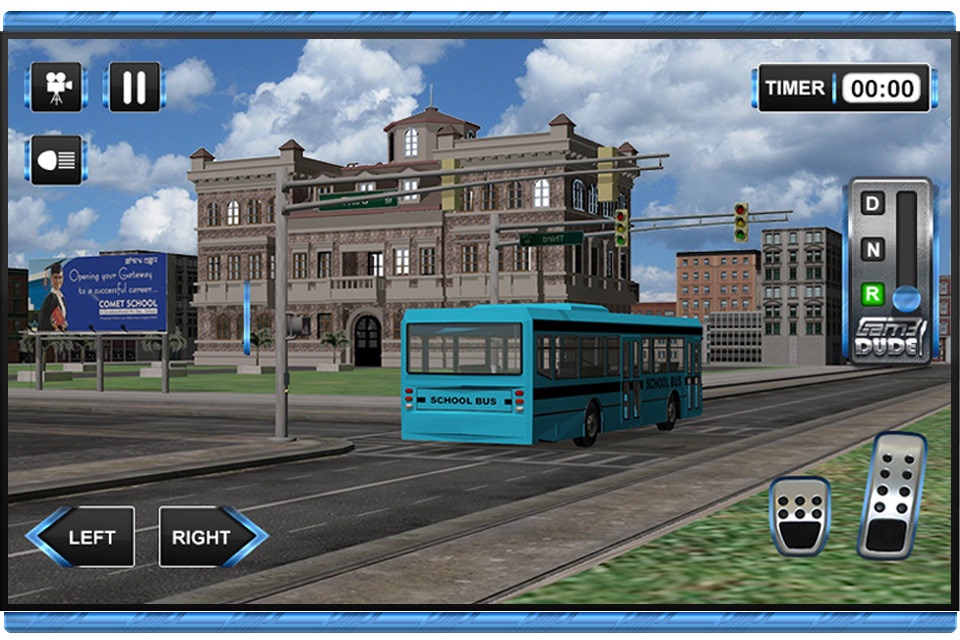 3D High School Bus Simulator - Bus driver and crazy driving simulation & parking adventure game screenshot 3