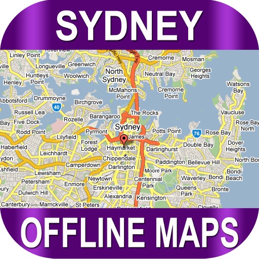 Sydney Offlinemaps with RouteFinder icon