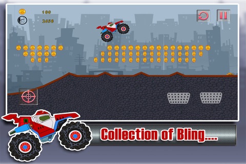 Monster Truck Madness FREE - Extreme Hill Climbing Experience screenshot 2