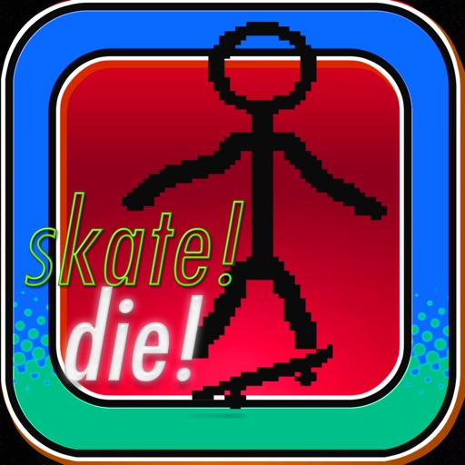 Stick-Man Skate-Board Extreme Trick Pocket Game Free Icon