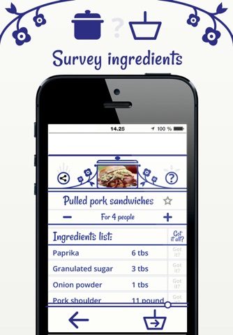 FooDoo - Get shopping lists for your recipes screenshot 2