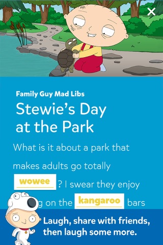 Family Guy Mad Libs screenshot 3