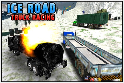 Ice Road Truck Racing ( Best Truckers Race game for Holidays in winter season ) screenshot 3
