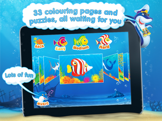 ‎Puzzles 'N Colouring - Sea Adventures Screenshot