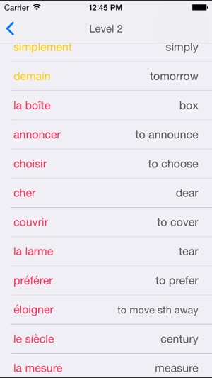 French Vocabulary - Test and Learn